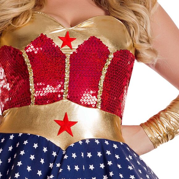 Wonderful Sweetheart 3Pc Costume Women Plus Size 5X Roleplay Cosplay Dress - Picture 9 of 9